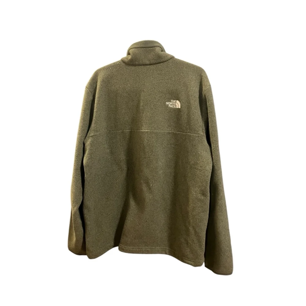 The North Face Olive Green Fleece Jacket Size L